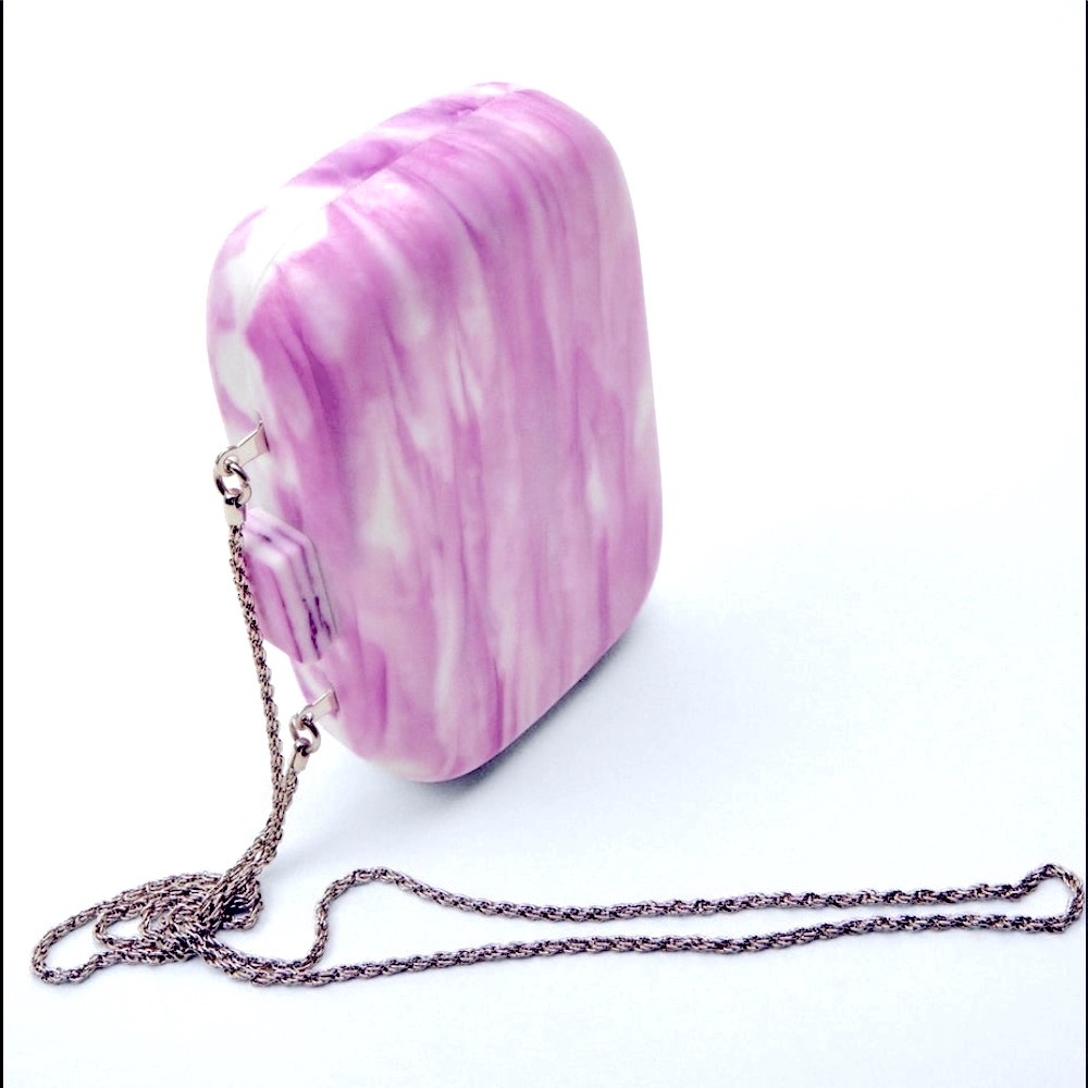 Zara pastel tie dye printed box bag